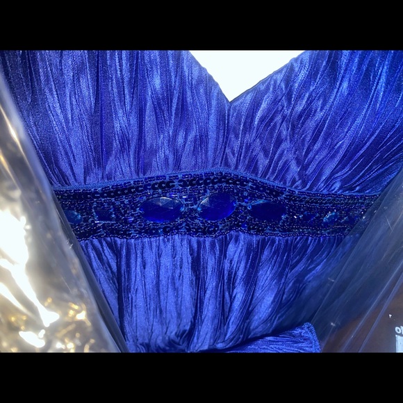 Jodi Kristopher Blue Dress 
Size Large (12-14) - Picture 4 of 4